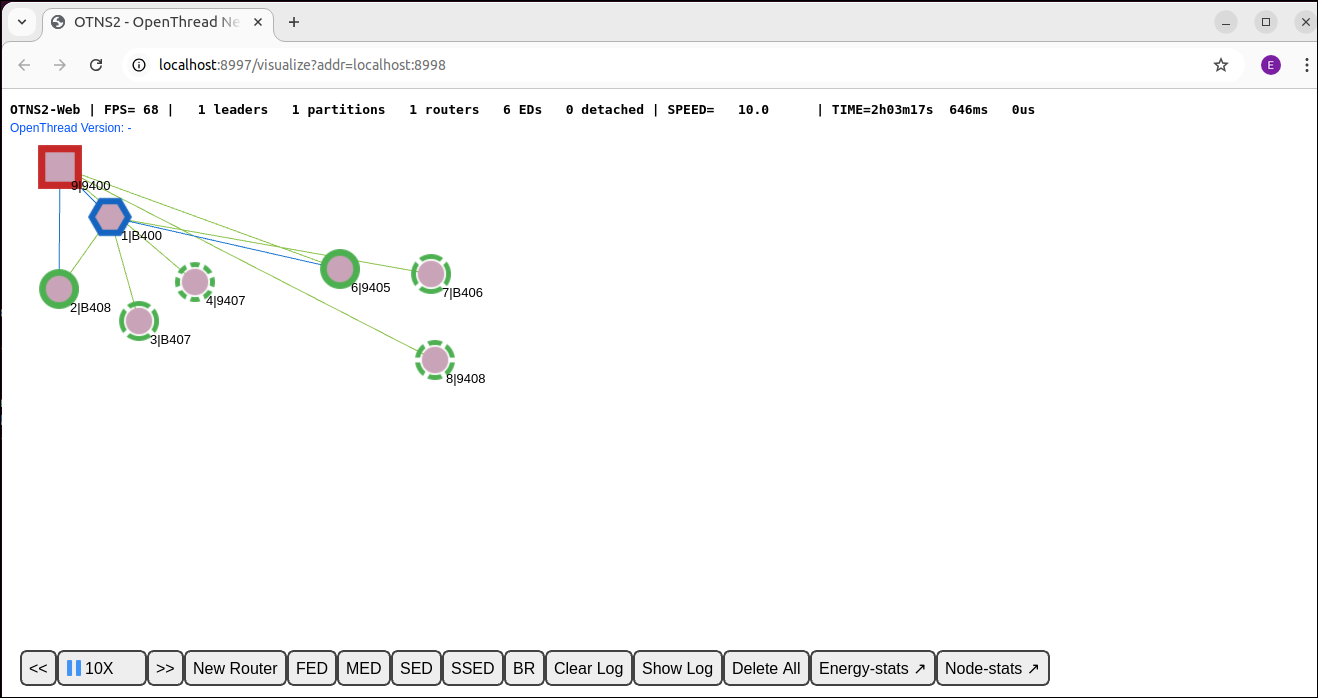 从模拟中删除节点 5